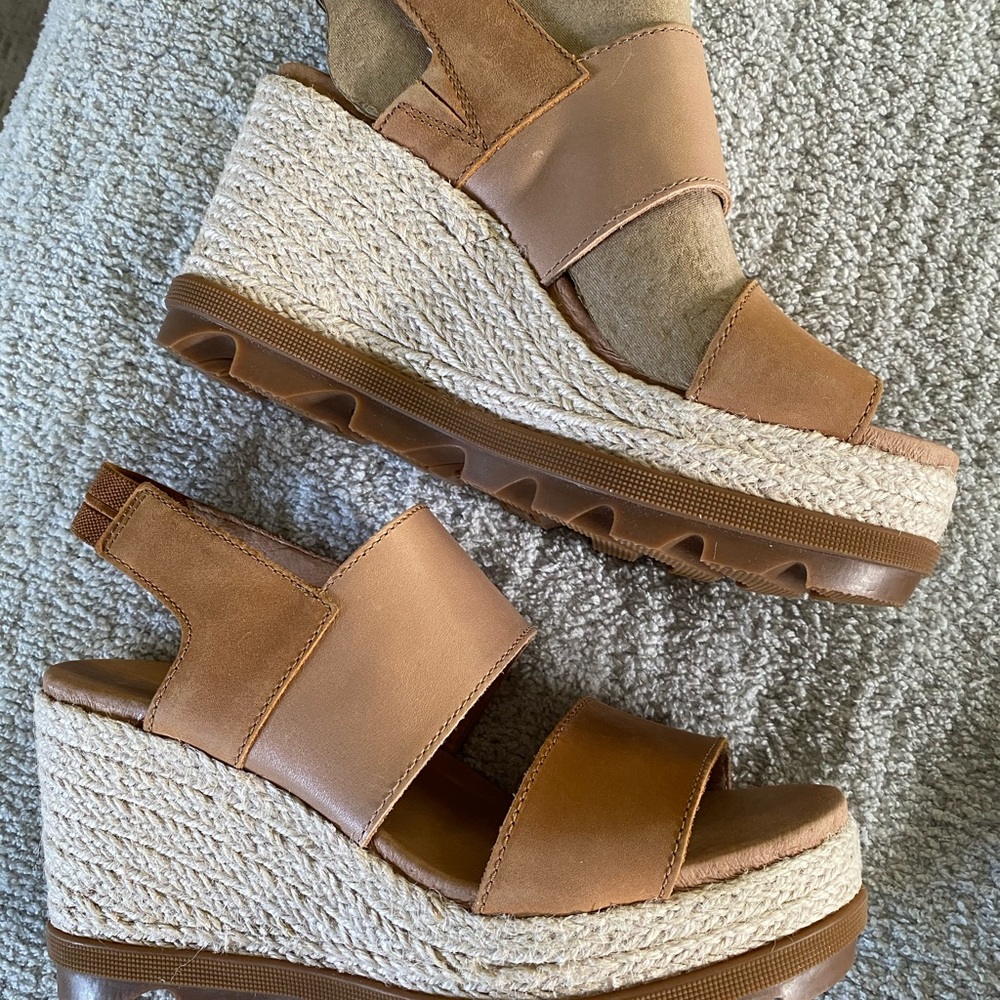 Sorel joanie II slingback jute wedge sandals